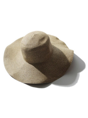 ワイドブリムストローハット