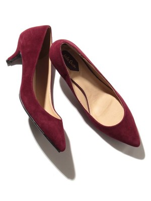 スエードパンプス