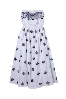 Embrodidery Bare Maxidress