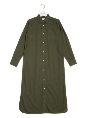 ロングシャツワンピース