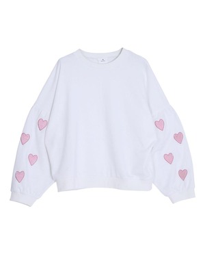 ベロアハートスウェット