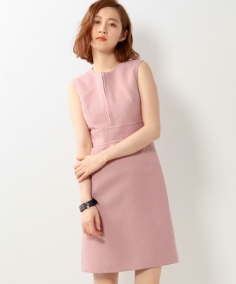 UNITED ARROWS WOMENS ジャカード ノースリーブ ワンピース