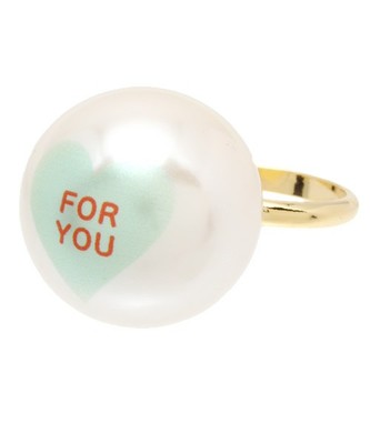 LOTUS PINK / BIG パール リング ミント