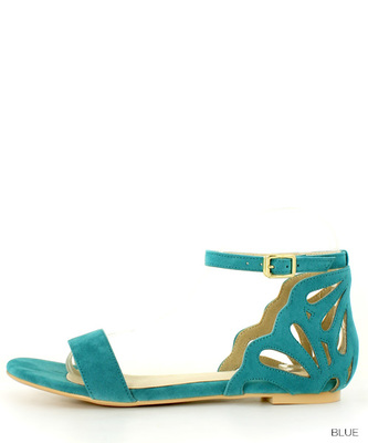 カットアウトデザインフラットサンダル