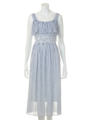 ビジュー付きマキシワンピース