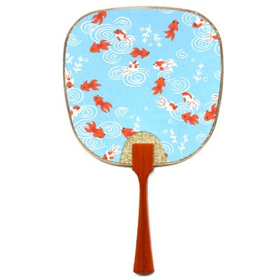 うちわカード 金魚ブルー N40−ZY0066