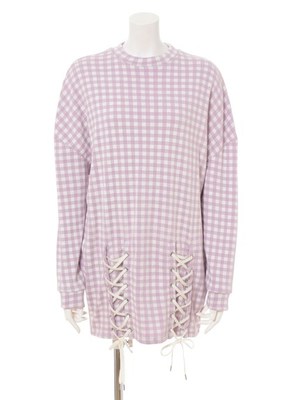 SECRET HEART GINGHAM CHECK ONE-PIECE