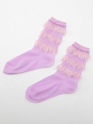 FUR BORDER SOCKS
