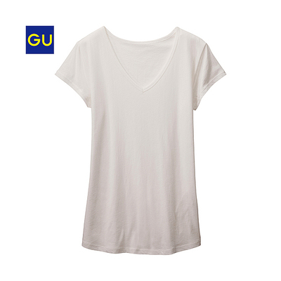 コットンVネックT(半袖)