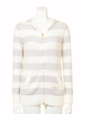 moco moco’スムーズィ-’2ボーダーパーカ