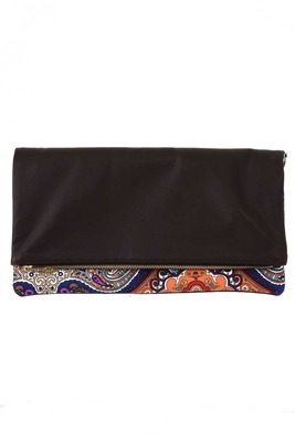 アンティーク配色クラッチバッグ