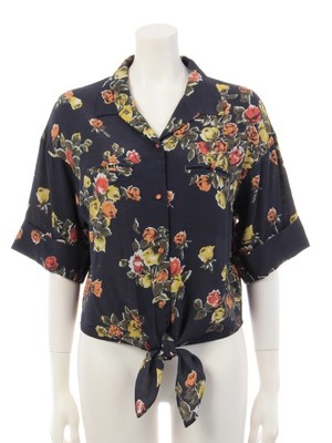 70'sフラワープリントシャツ