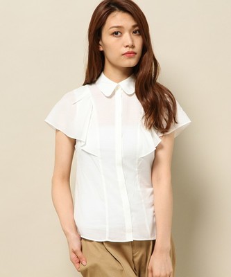 ドビードットラッフル ブラウス