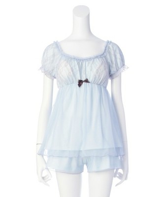 narue(ナルエー) レーシーフリル上下セットナイティ