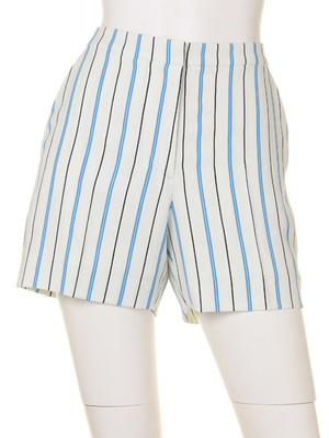 ストライプジョーゼットショートパンツ