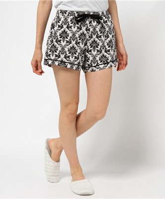 【＆Choice】ダマスク柄ルームウェアショートパンツ