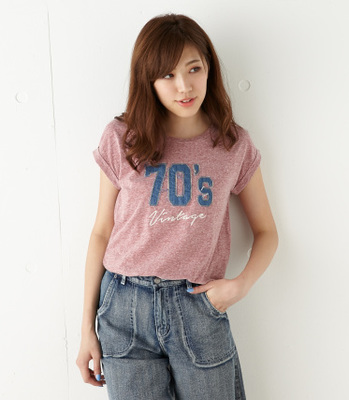 デニムパッチロゴT