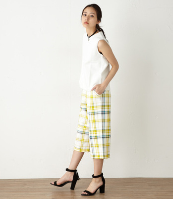 プリントワイドパンツ