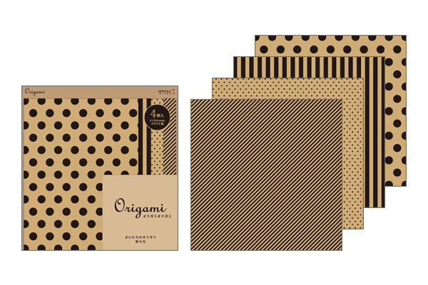 オリガミ<15角> クラフト アソート 黒