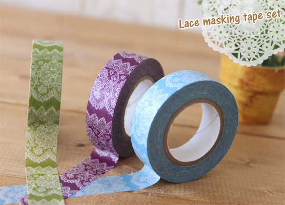 レース マスキングテープ 3色セット