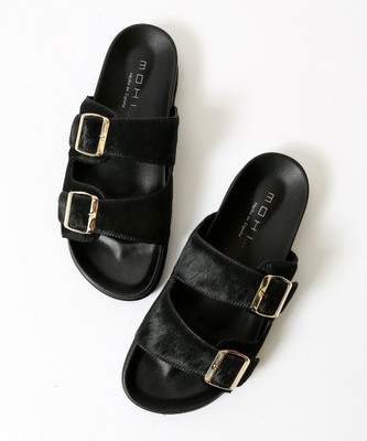 MOHI Ponyダブルベルトサンダル