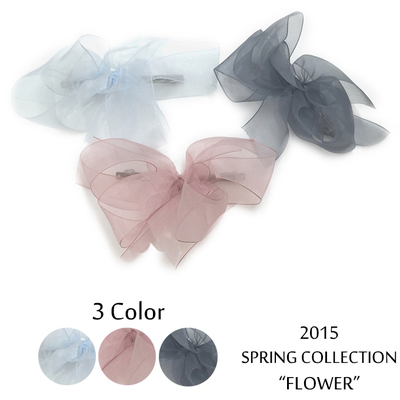 オーガンジーリボンバレッタ