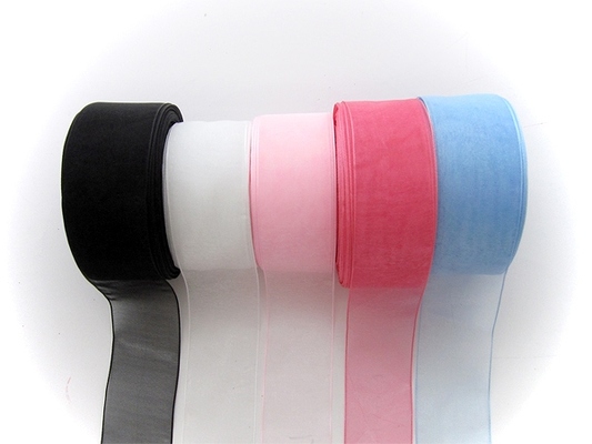 オーガンジーリボン無地３６ｍｍ幅