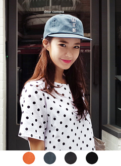 LET IT BE 刺繍ロゴキャップ