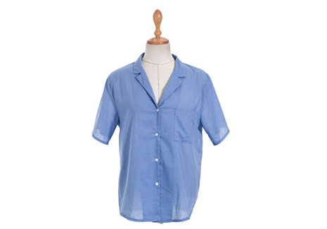 ドット柄コットンブラウス