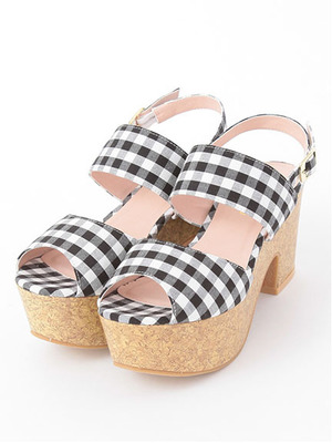 Gingham Check Sandal