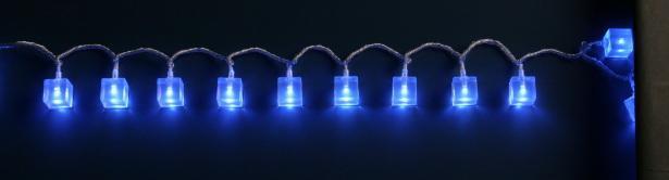 キューブガーランド20球 ブルーLED SN-2001B 〔クリスマスイルミネーション〕