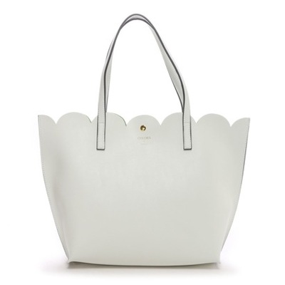 カラーズバイジェニファースカイ フローラルトート（ホワイト）