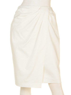 ラップ風ドレープタイトスカート