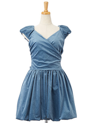 Dカシュクールバルーンドレス