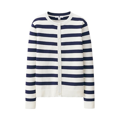 クルーネックカーディガン