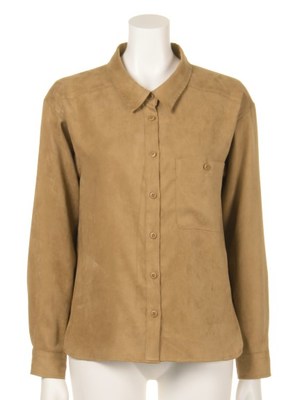 Lily Brown (リリーブラウン)  スエードシャツ