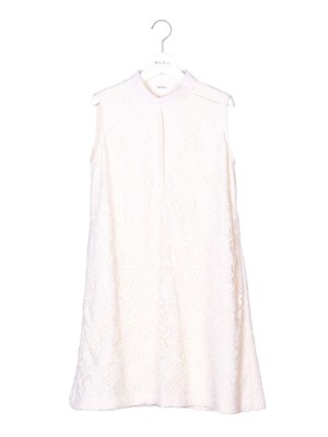 Mila Owen (ミラオーウェン)  布帛衿付レースワンピース