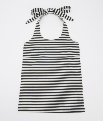 ボーダーホルターネック