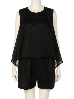 cloud embroidery jump suits