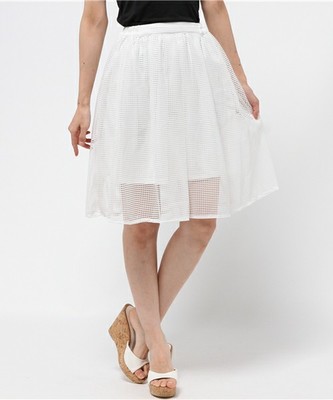 Auntie Rosa 【Agneau7】 スクエアーメッシュスカート