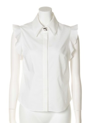 ノースリビジュー付きシャツ