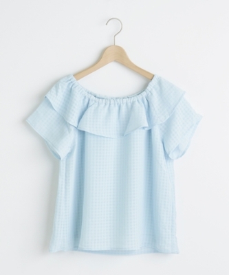 シアーチェックプルオーバー