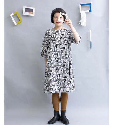 ○◇誰かが描いた生き物プリント　ワンピース◇