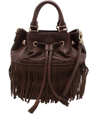 フリンジ巾着 バッグ