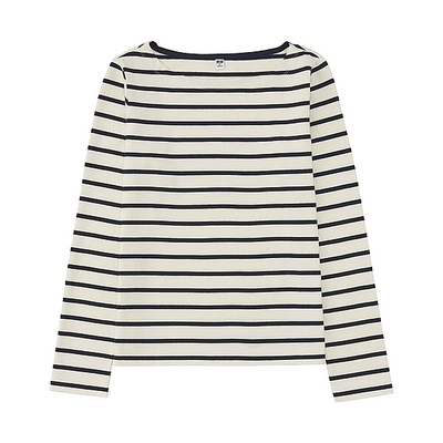 ボーダーボートネックT（長袖）A