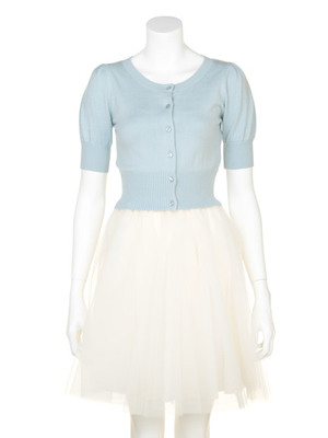 snidel (スナイデル) 【USAGI ONLINE限定】チュールコンビワンピース