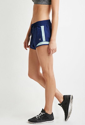 メッシュパネルウーブンランニングショートパンツ