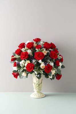 プリザーブドフラワー ラージラウンド レッド