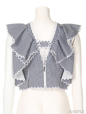 snidel (スナイデル) スカラップ刺繍ブラウス