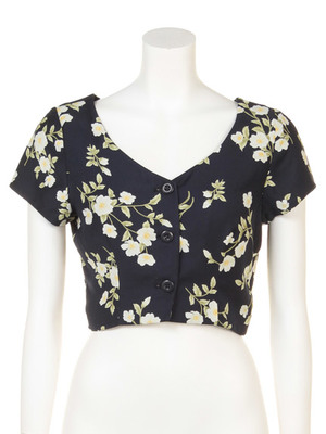 snidel (スナイデル) 【USAGI ONLINE限定】フラワープリントショートトップス